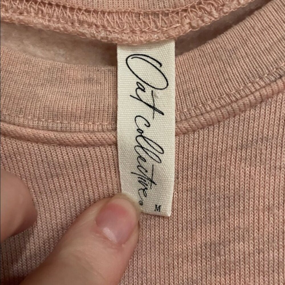 Oat Collective Pink Graphic Sweatshirt EUC medium - Picture 3 of 5